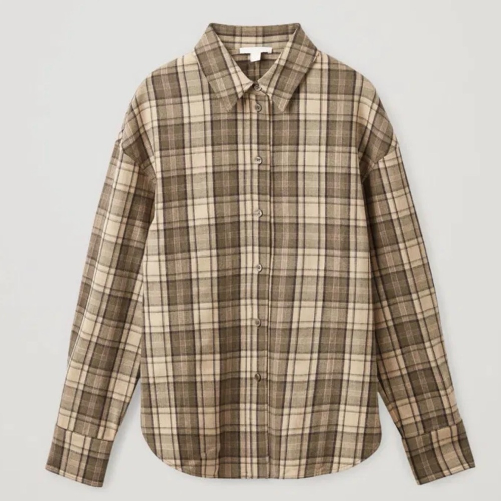 COS Checked Wool Shirt